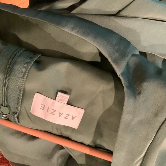 Azazie maxi satin dress sz l - Picture 7 of 12